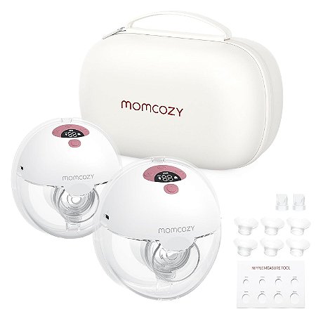M5 Momcozy Bomba de Leite Portátil Elétrica Hands Free 24mm Com Bolsa - Red