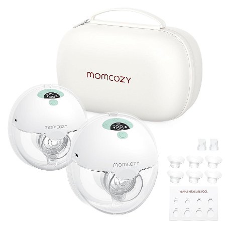 M5 Momcozy Bomba de Leite Portátil Elétrica Hands Free 24mm Com Bolsa - Mint