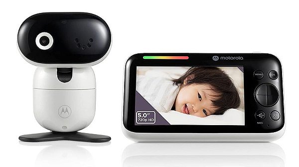 Babá Eletrônica Motorola PIP1610 HD 5" Wi-Fi HD Motorized Video Baby Monitor