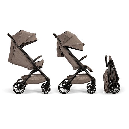 Carrinho de Bebê Nuna TRVL LX + PIPA URBN Travel System em Cedro