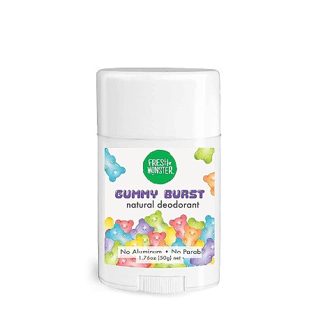 Desodorante Natural Sem Alumínio para Crianças Hipoalergênico, Gummy Burst 50g