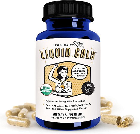 Legendairy Milk Liquid Gold Suplemento para Amamentação 60 Caps Vegano