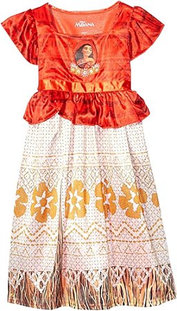 Fantasia Moana Princesa Disney Vestido Camisola