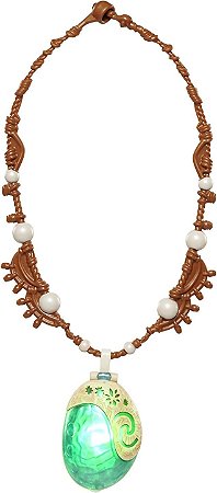 Colar Moana Light Up Magical Seashell Coração de Te Fiti Original Disney Store Importado  +3