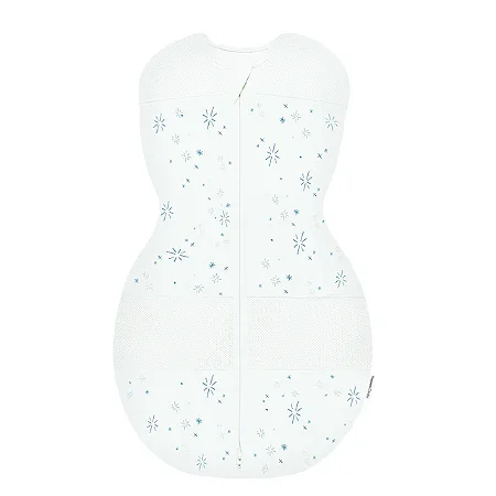 Happiest Baby Sleepea Swaddle Algodão Orgânico - Ivory SNOOflakes
