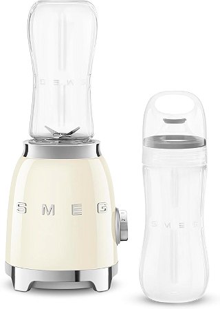 SMEG Liquidificador Cream Portátil Retrô 120V - 2 Copos 600ml  Original 300W