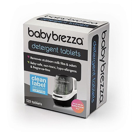 Baby Brezza Sabão Detergente Tablets para Lavadora de Mamadeiras - 120 unidades