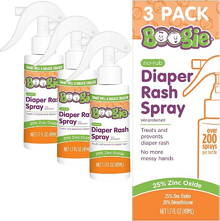 Boogie Spray Creme para Assaduras Diaper Rash Cream para bebês 3 unidades