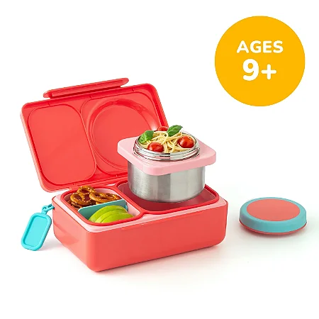 Lancheira OmieBox UP +9 Rosa Cereja