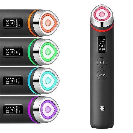 Booster Facial Coreano Medicube Age-R Booster Pro - Massageador de Beleza 6 em 1 - Preto