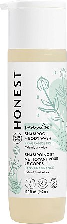 Shampoo de Limpeza 2 em 1 da The Honest Company + Sabonete Líquido para Pele Sensível 295ml
