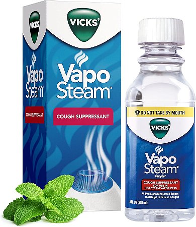 Vicks VapoSteam com Cânfora, para Umidicadores e Vaporizadores 236ml