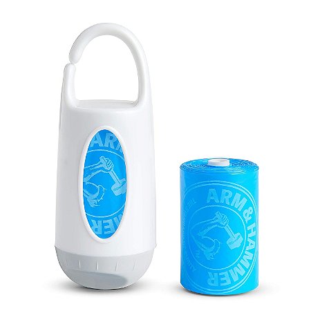 Dispensador de Saco de Fraldas Munchkin Arm and Hammer e 24 Sacos de Descarte de Fraldas