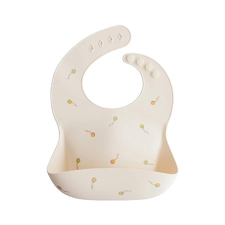 Babador de Bebê Mushie Silicone - Kites Pipas