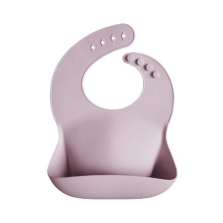 Babador de Bebê Mushie Silicone - Pale Mauve