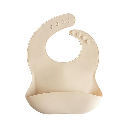 Babador de Bebê Mushie Silicone - Shifting Sand