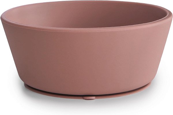 Tigela Mushie - Bowl com Ventosa, Cloudy Mauve