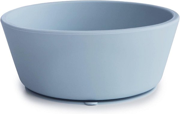 Tigela Mushie - Bowl com Ventosa, Powder Blue