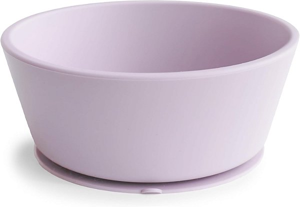 Tigela Mushie - Bowl com Ventosa, Soft Lilac