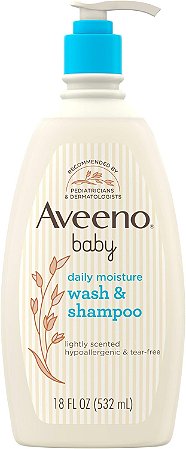 Aveeno Baby Shampoo e Sabonete Daily Moisture Pele Sensível 532ml