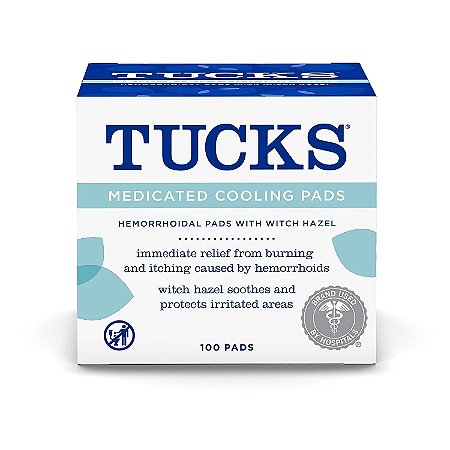 Tucks Compressas Refrescantes Medicadas Pacote com 100