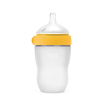 Mamadeira Comotomo Ger. 2 250ml Amarela +3 meses