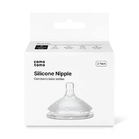 Bico Comotomo Ger. 2, 3-6 meses Fluxo Médio, Pacote com 2