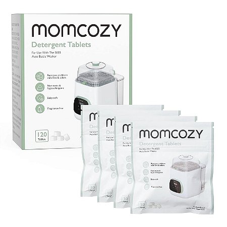Detergente Tablets Momcozy - para Maquina de lavar mamadeiras Momcozy 120 tablets