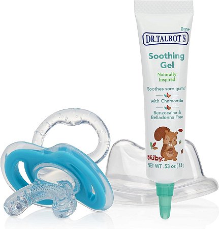 Gel Calmante para gengivas Dr. Talbot's Soothing Gel com chupetas