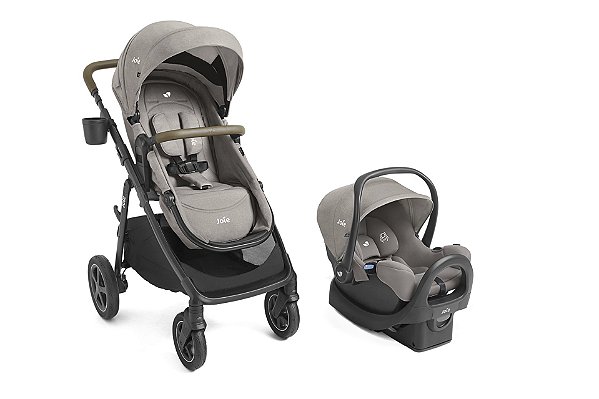 Carrinho De Bebê Joie Ginger Lx 4 Em 1 Bege Com Bebe Conforto