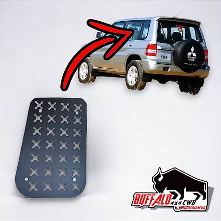 Grade Organizadora para Vidro Lateral - Pajero TR4 | Fixação por Ventosas