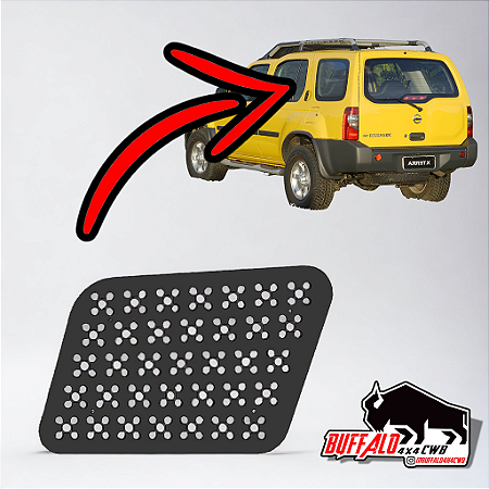 Grade Organizadora para Vidro Lateral - Nissan X-Terra | Fixação por Ventosas