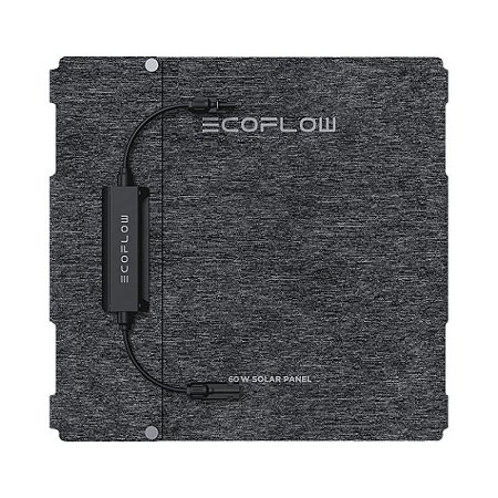 Painel Solar Portátil EcoFlow 60W – Energia Sustentável em Movimento