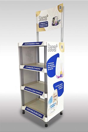 Estante Organizadora Modular com 4  Bandejas Reforçada - Lisa e com lateral