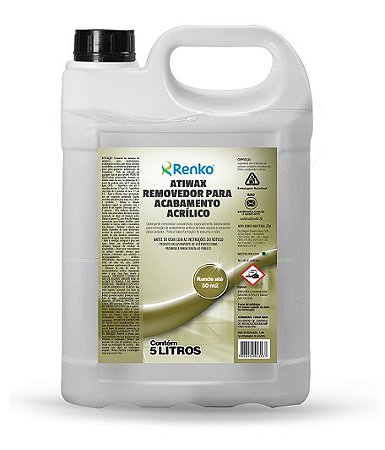 Removedor para Ceras e Resinas Acrílicas Atiwax  - 5 Litros - Renko