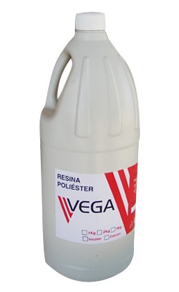 Resina Poliéster Cristal 2kg - Vega