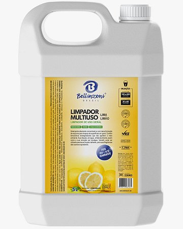 Limpador Multiuso Lima Limão - 5 Litros - Bellinzoni