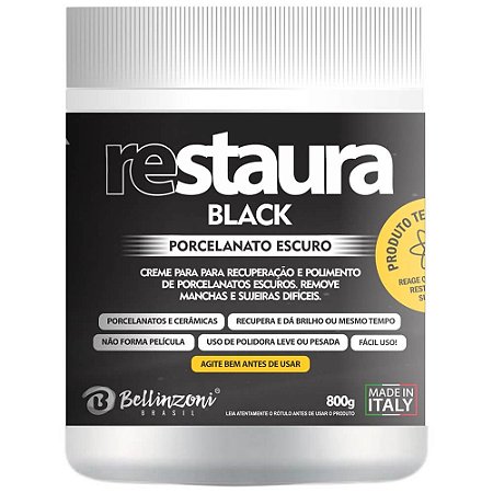 Restaura Black Porcelanato - 800g - Bellinzoni