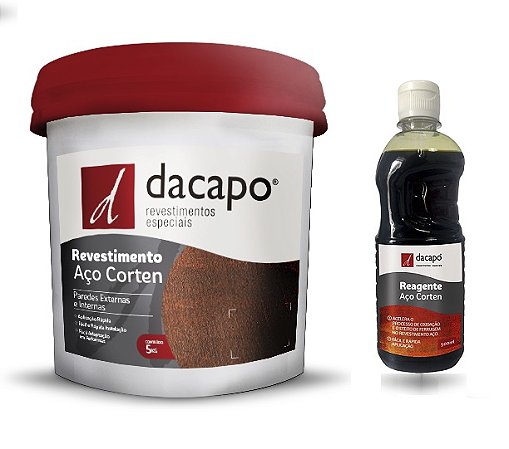 Revestimento Aço Corten 5kg + Reagente 500ml - dacapo