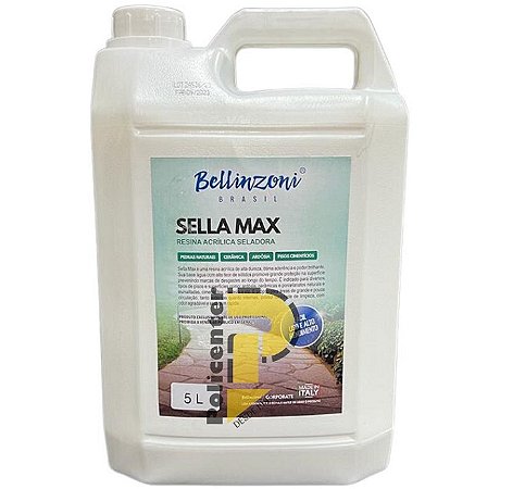 Sella Max Resina Acrílica Seladora - 5 Litros - Bellinzoni