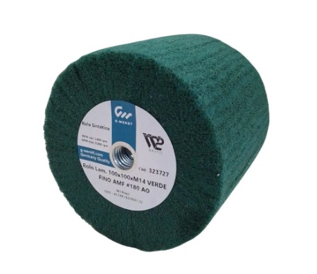 Rolo Lamelar Manta Sintética 100x100 M14 Verde Fino GR180 - G-Wendt (W2 Brasil)