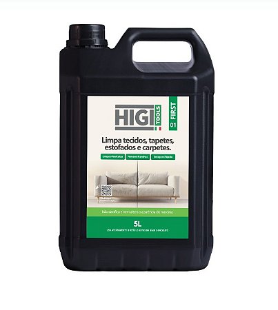 01 First - Limpa Tecidos, Tapetes, Estofados e Carpetes 5L - Higi Tools