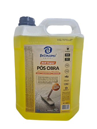Bell Super - Detergente Pós Obra Ácido - 5 Litros - Bellinzoni