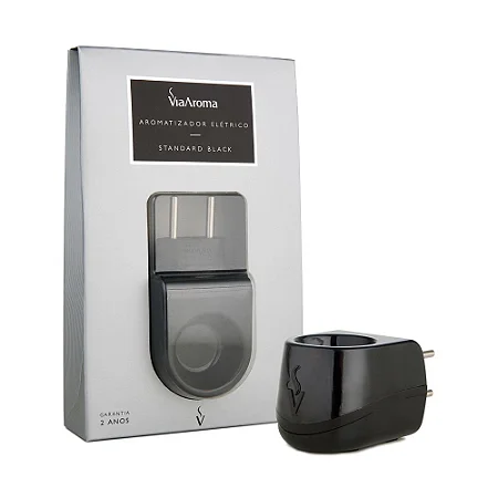 Difusor Aromatizador Elétrico Bivolt Standard Black - Via Aroma