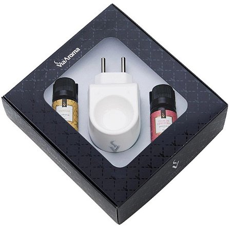 Kit Presente Aromatizador Standard mais 2 Essências - Flor de Cerejeira e Vanilla - Via Aroma