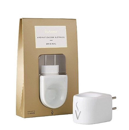 Difusor Aromatizador Elétrico de Porcelana Bivolt Original - Via Aroma