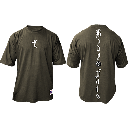 Camiseta Oversized BODY FAT % VERTICAL COSTAS
