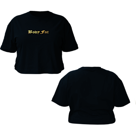 Cropped Oversized Dourado Holográfico