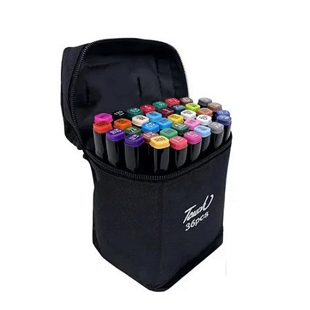 #Canetinha Marcadores Profissional 36 Cores Permanente Touch