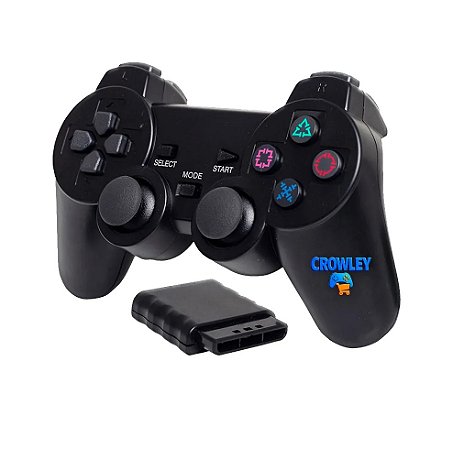 - Controle Sem Fio Para Ps1 Ps2 Joystick Manete Plug And Play - Crowley